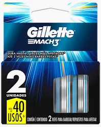Carga Gillette Mach 3 - 2 Unidades