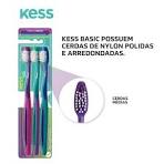ESCOVA DENTE KESS MACIA KIT 3 UNIDADES
